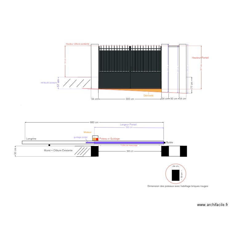 METIVIER - CLAMART . Plan de 0 pièce et 0 m2