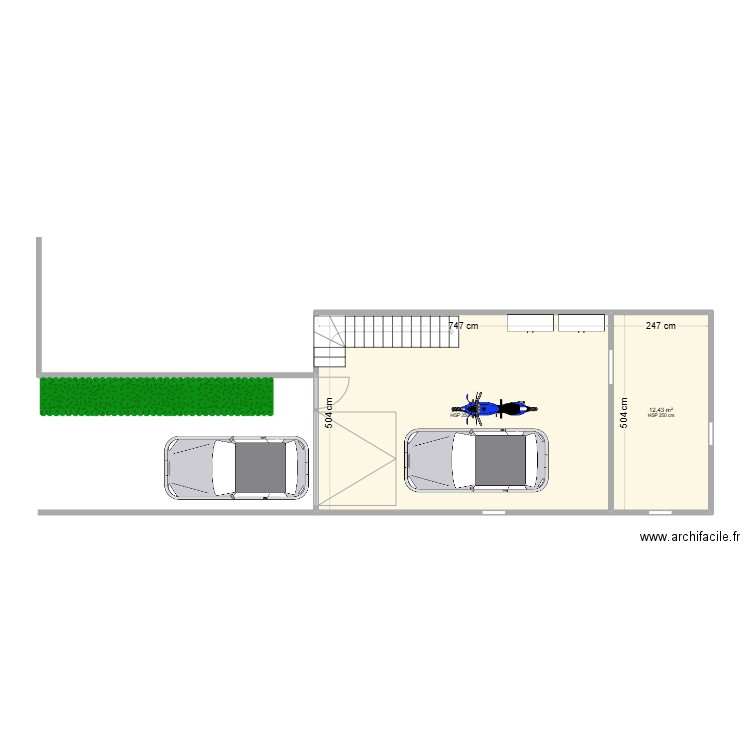 Maison Sainte Radegonde. Plan de 6 pièces et 99 m2