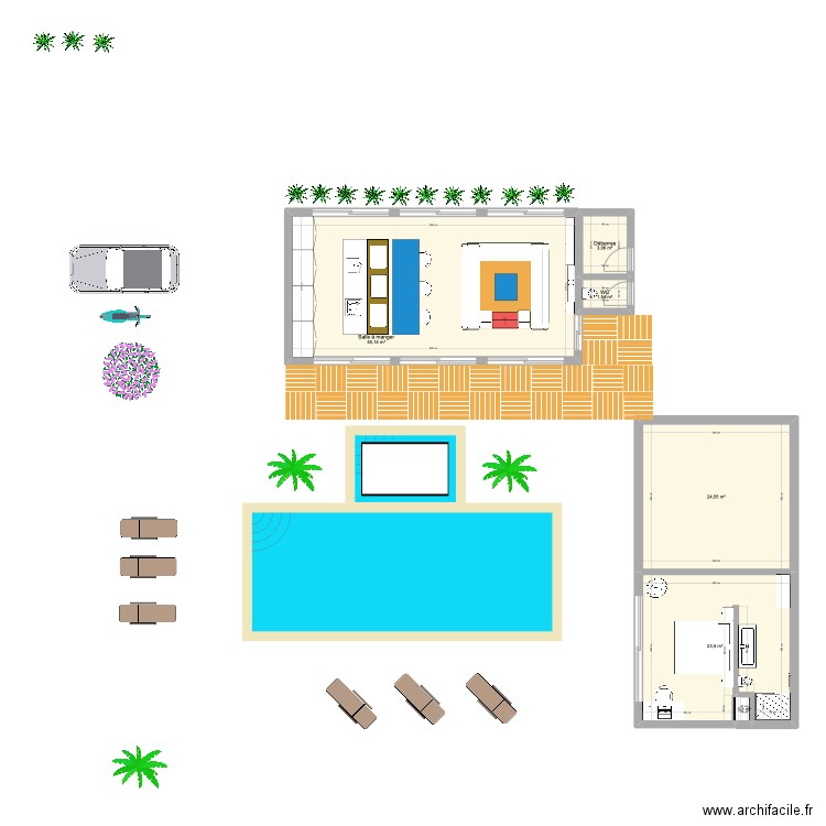 BALI 1. Plan de 6 pièces et 98 m2