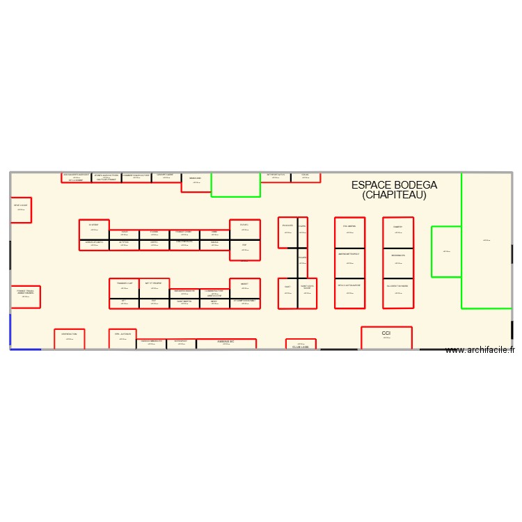 Plan NO 2024. Plan de 52 pièces et 1038 m2