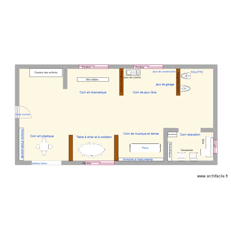 ANZA. Plan de 1 pièce et 76 m2