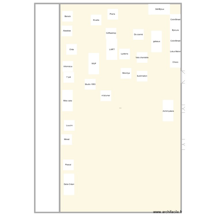 Artisans2024. Plan de 1 pièce et 2047 m2