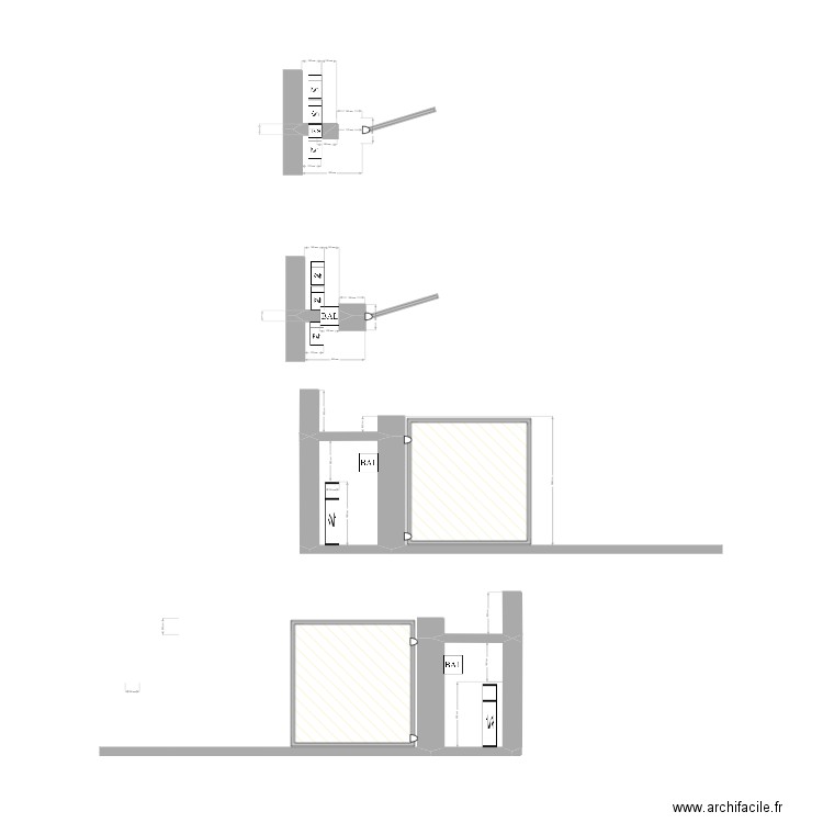 portail2. Plan de 4 pièces et 8 m2