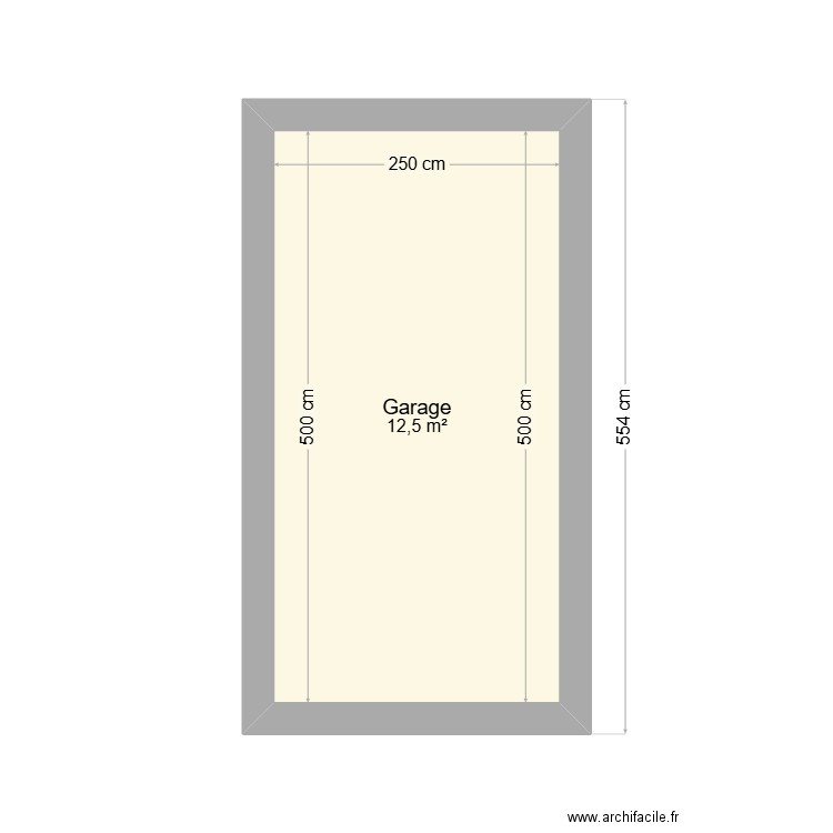 Maison68230. Plan de 1 pièce et 13 m2