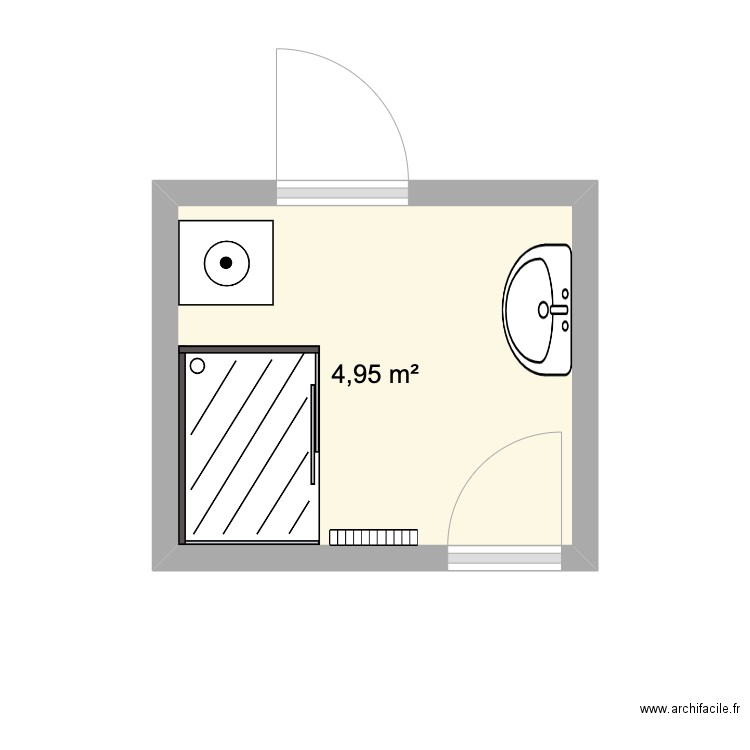 Guinchard Avant. Plan de 1 pièce et 5 m2