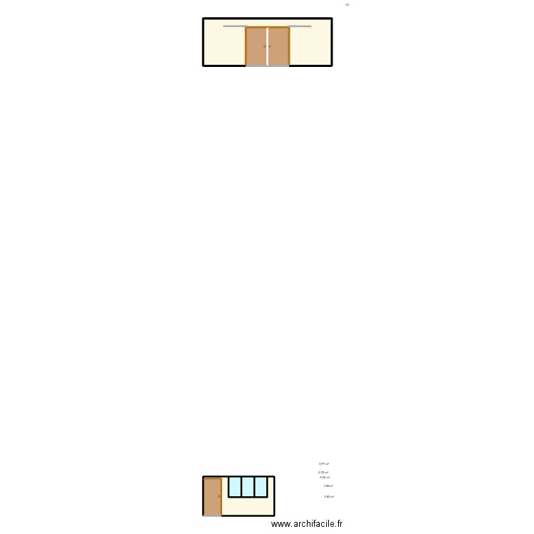 EMIH cloisons . Plan de 8 pièces et 26 m2