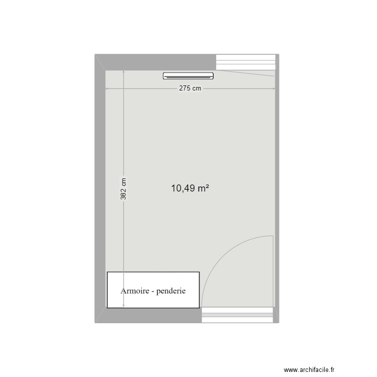 appartement C15. Plan de 1 pièce et 10 m2