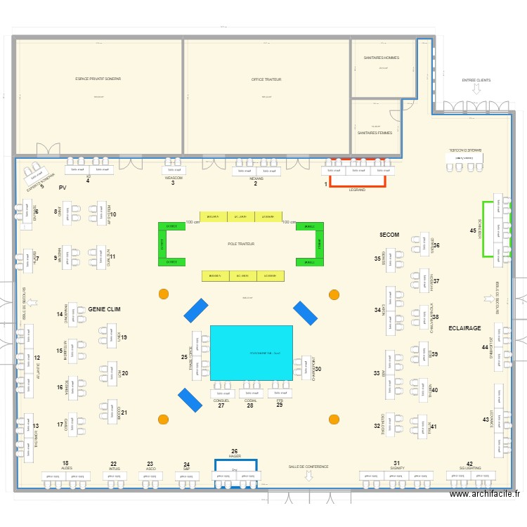 SEF LORIENT - FH - V6. Plan de 5 pièces et 1133 m2