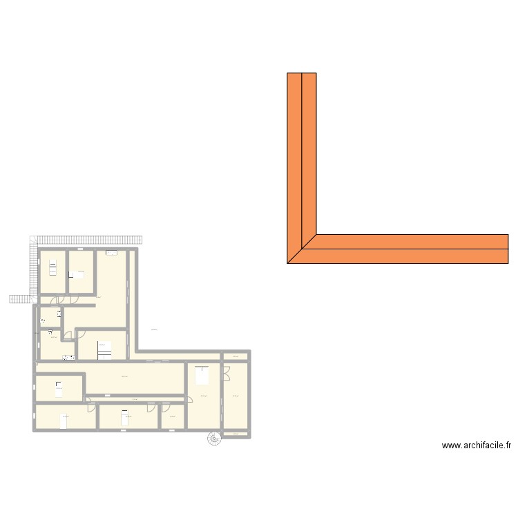 maison 2etages. Plan de 17 pièces et 249 m2