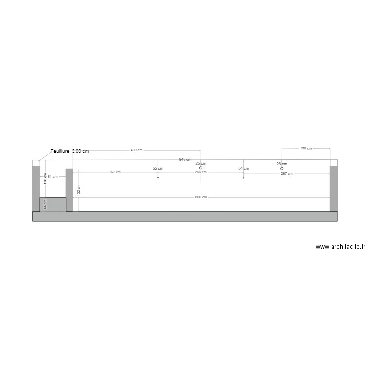 COUPE piscine cayrol 1. Plan de 0 pièce et 0 m2