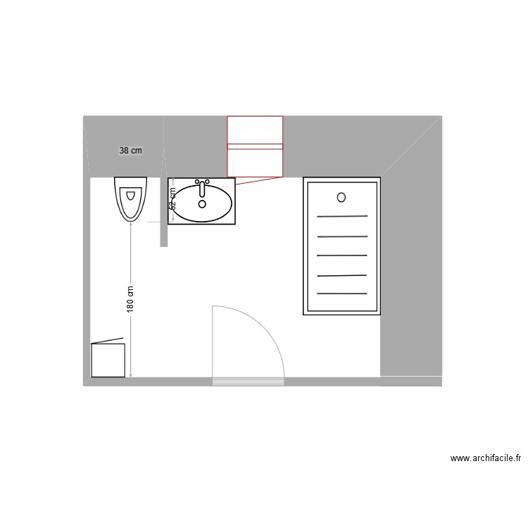 salle d'eau 2. Plan de 0 pièce et 0 m2