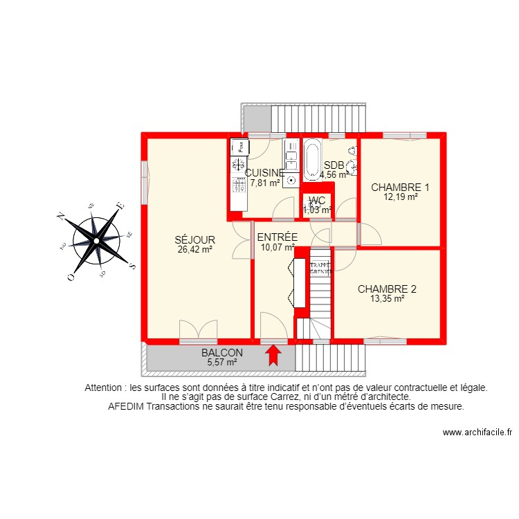 BI 20503 - . Plan de 17 pièces et 166 m2