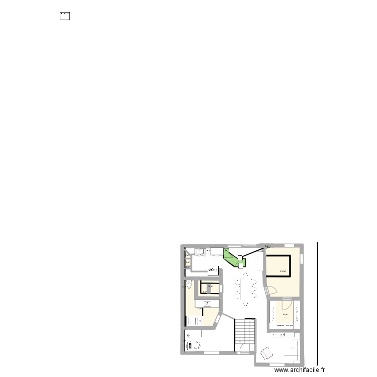 maison 3548. Plan de 13 pièces et 28 m2