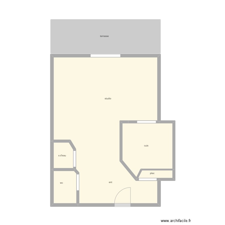 Boireau-Witman. Plan de 6 pièces et 47 m2