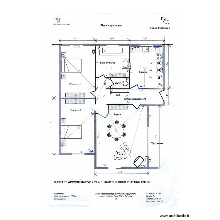 plan exercice 1. Plan de 0 pièce et 0 m2