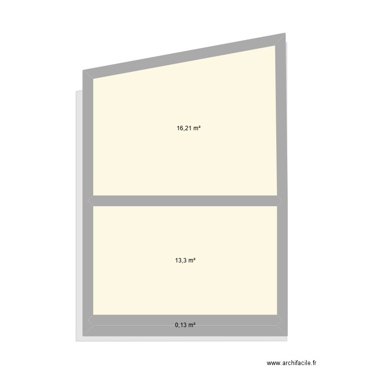 PROJET LA REMISE. Plan de 4 pièces et 62 m2