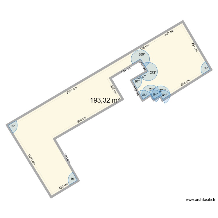 plan de masse taussat. Plan de 1 pièce et 193 m2