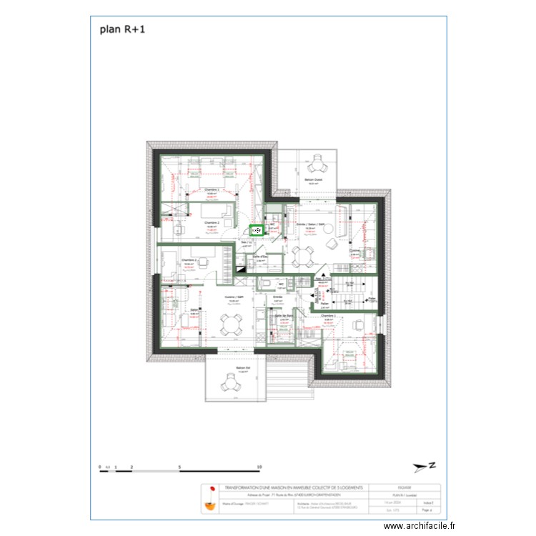 Combles Delphine. Plan de 1 pièce et 0 m2