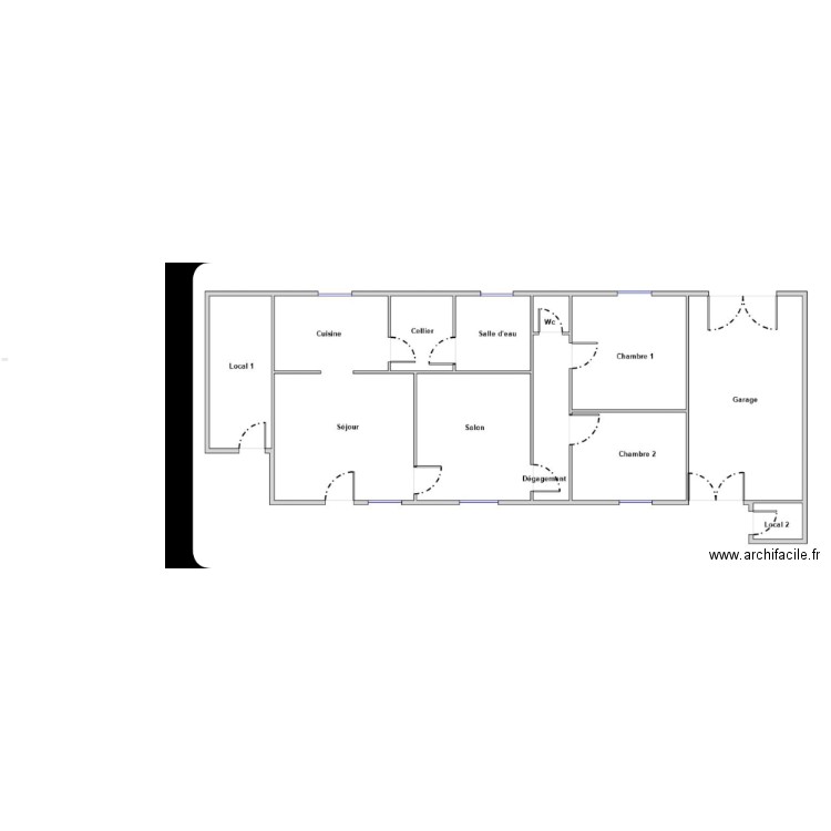 Fermette. Plan de 0 pièce et 0 m2