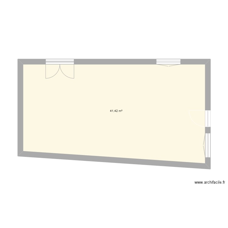 MAISON 198. Plan de 1 pièce et 41 m2