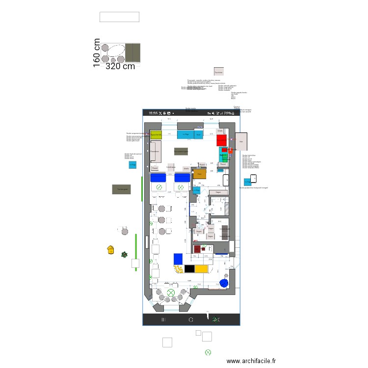 Tables inversée . Plan de 0 pièce et 0 m2