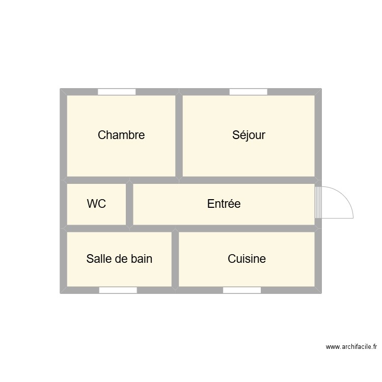 2410 MARTIN. Plan de 6 pièces et 11 m2