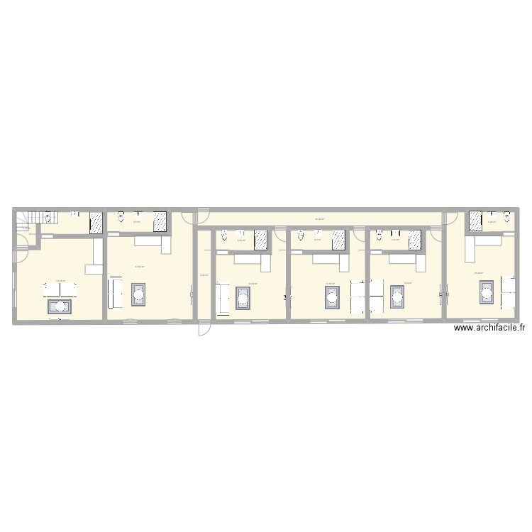 24 feraud 13003. Plan de 14 pièces et 225 m2