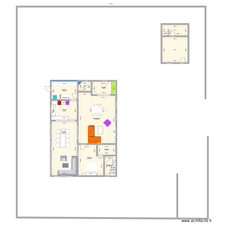 rebel 3. Plan de 11 pièces et 160 m2