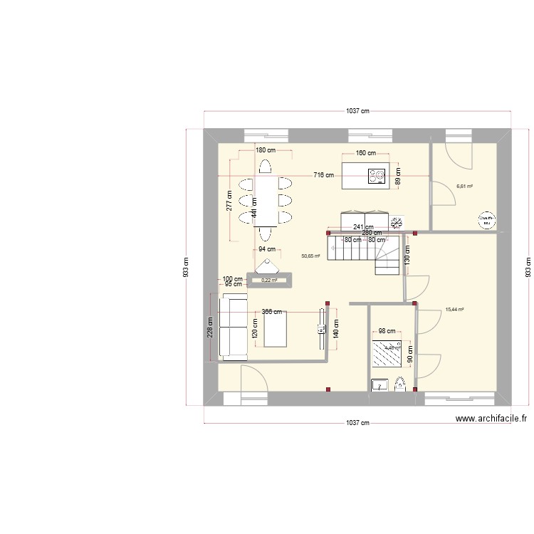 blg5. Plan de 10 pièces et 161 m2