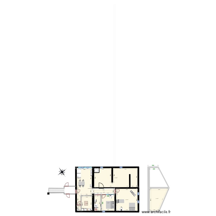 amenagement grenier10. Plan de 8 pièces et 163 m2