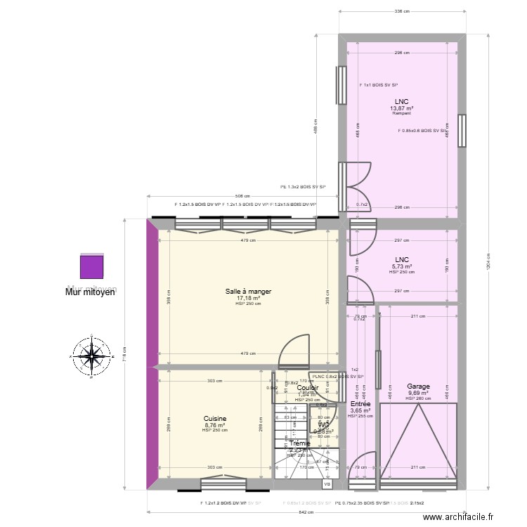 ML24018792. Plan de 17 pièces et 113 m2