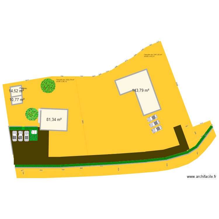 Maison2. Plan de 10 pièces et 286 m2