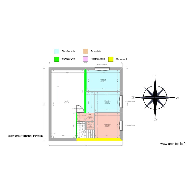 ML24014395. Plan de 16 pièces et 137 m2