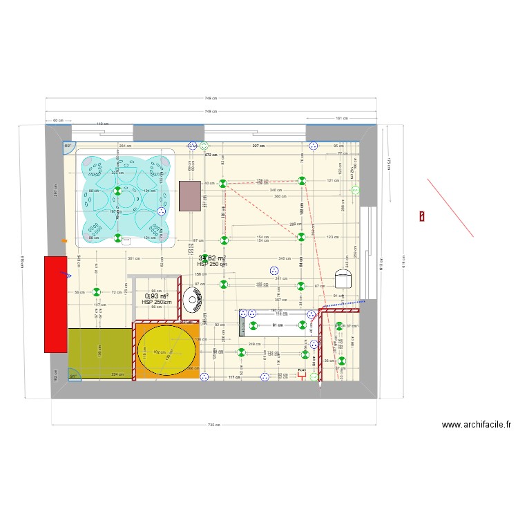 wistub1207v2electricite. Plan de 2 pièces et 37 m2