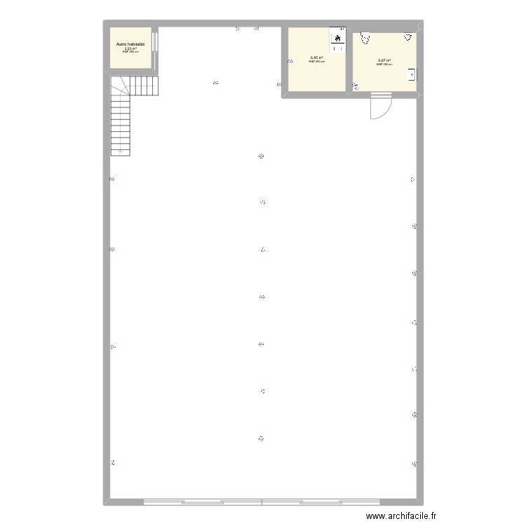 ARCADE. Plan de 3 pièces et 17 m2