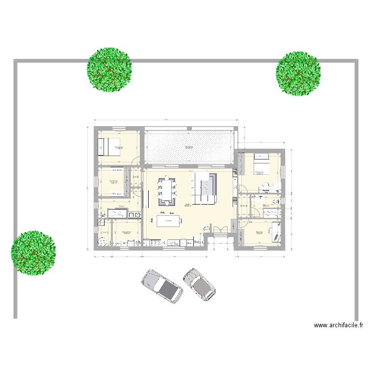 Nouvelle Maison Bis. Plan de 12 pièces et 150 m2