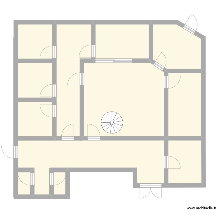 BUREAURDC. Plan de 10 pièces et 106 m2