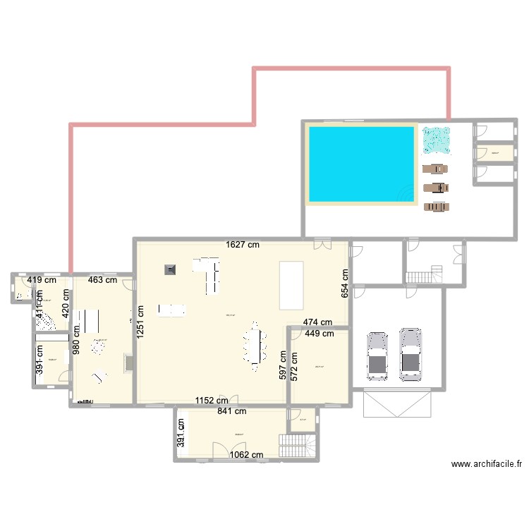 euromillion. Plan de 8 pièces et 314 m2