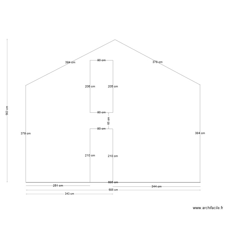 MUR DE REFENDS. Plan de 0 pièce et 0 m2