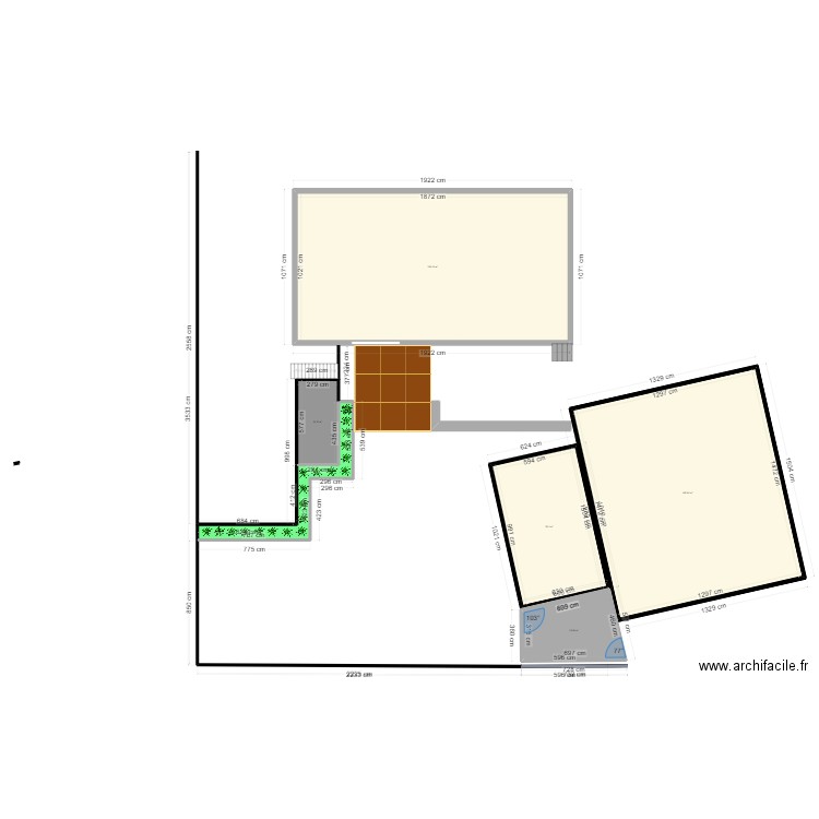 PAEPS ANNET . Plan de 6 pièces et 500 m2