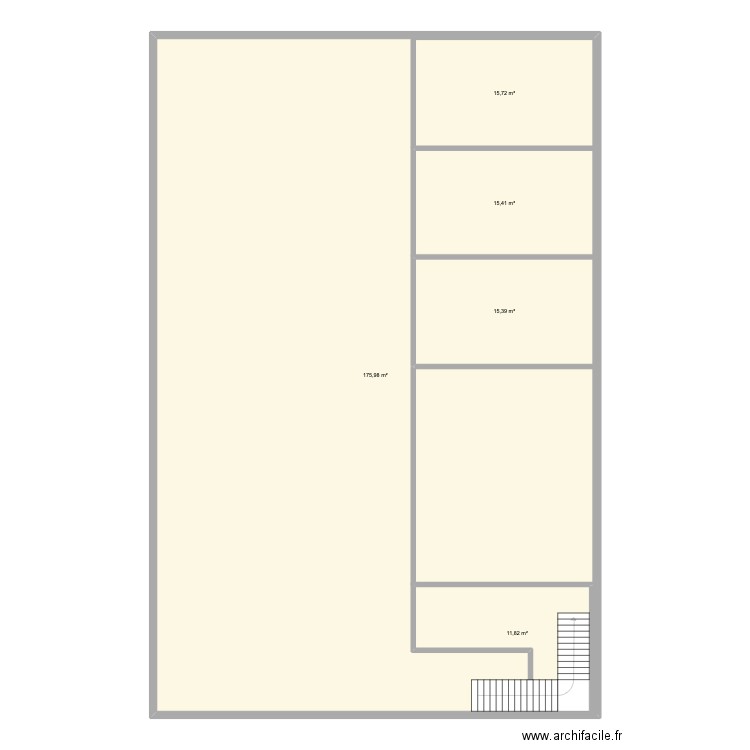 conf. Plan de 5 pièces et 298 m2