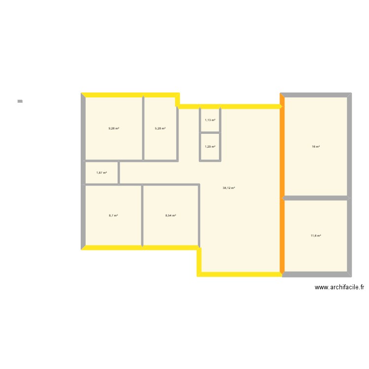 GOUSSARD projet 2. Plan de 10 pièces et 102 m2