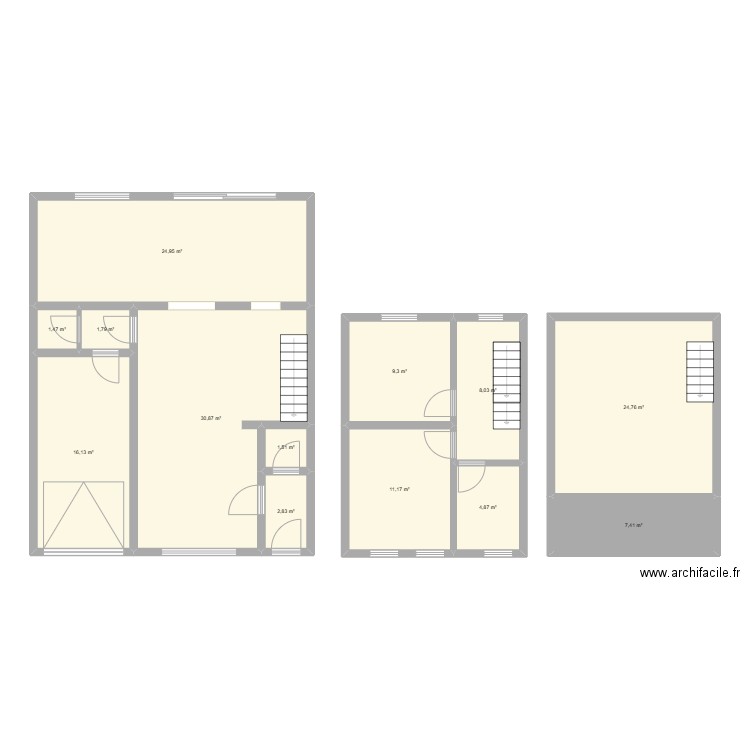 NouveauPlanMaison. Plan de 13 pièces et 145 m2