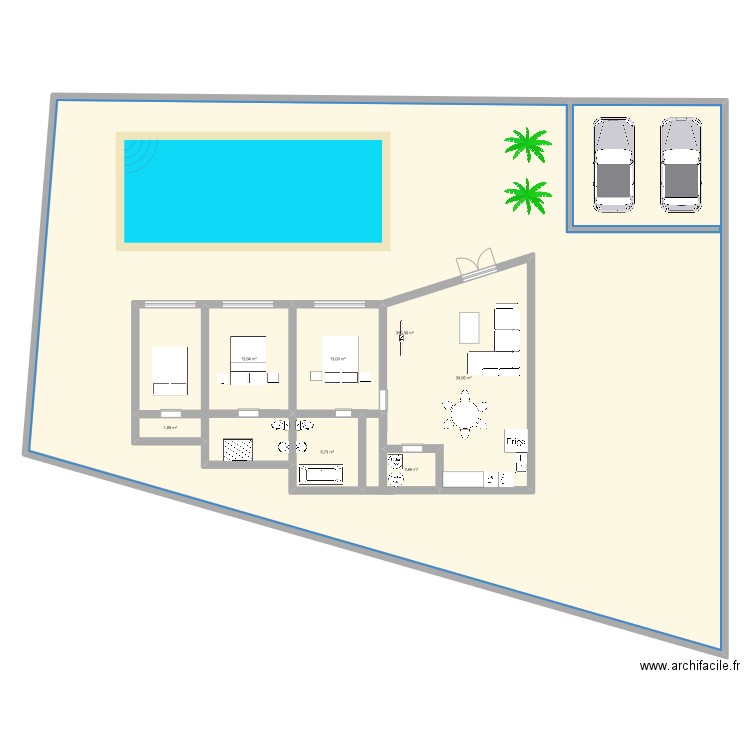 MAISON GRANDCAMP. Plan de 7 pièces et 536 m2