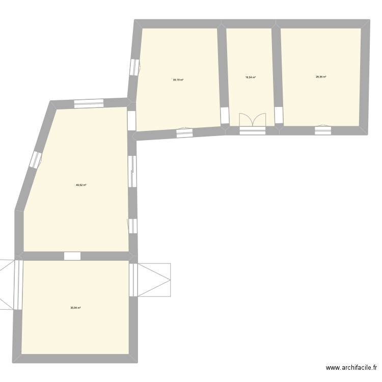 Fareins_modèle. Plan de 5 pièces et 161 m2