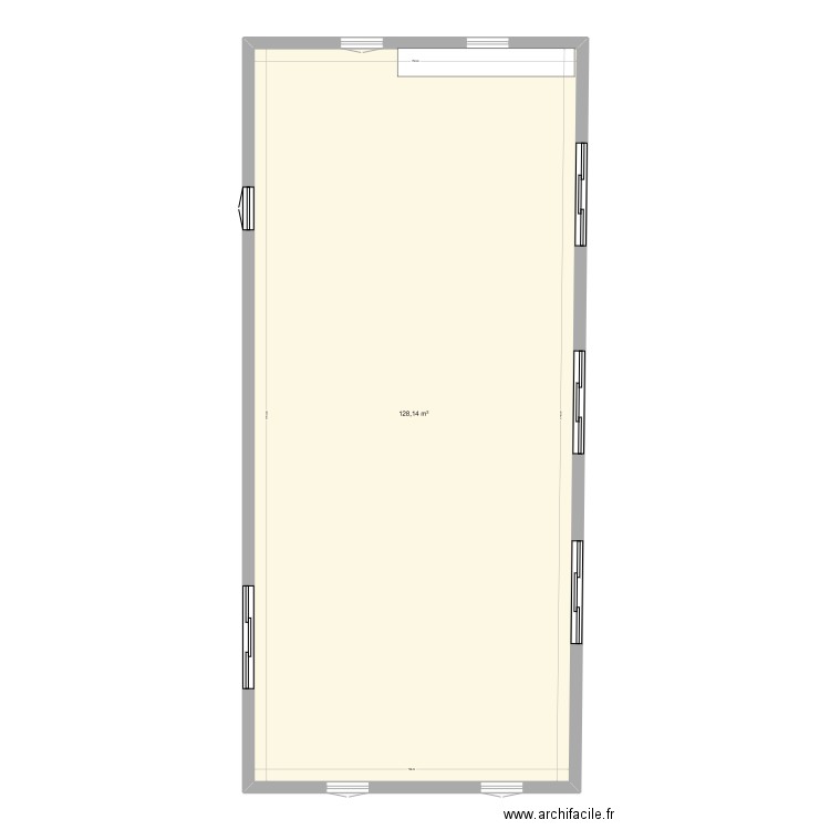 mada house. Plan de 1 pièce et 128 m2