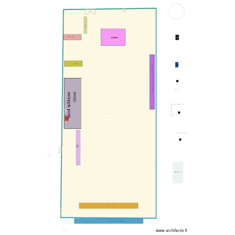 Plan de magasin manar 2 . Plan de 1 pièce et 1600 m2