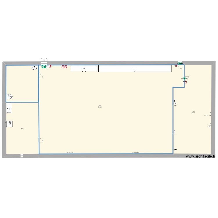 présbythère. Plan de 3 pièces et 953 m2