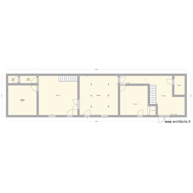 Maison Aurelien. Plan de 9 pièces et 127 m2