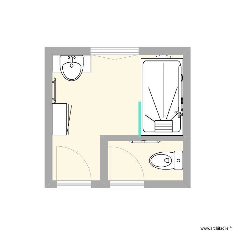 HEURTEFEU PROP2. Plan de 2 pièces et 7 m2